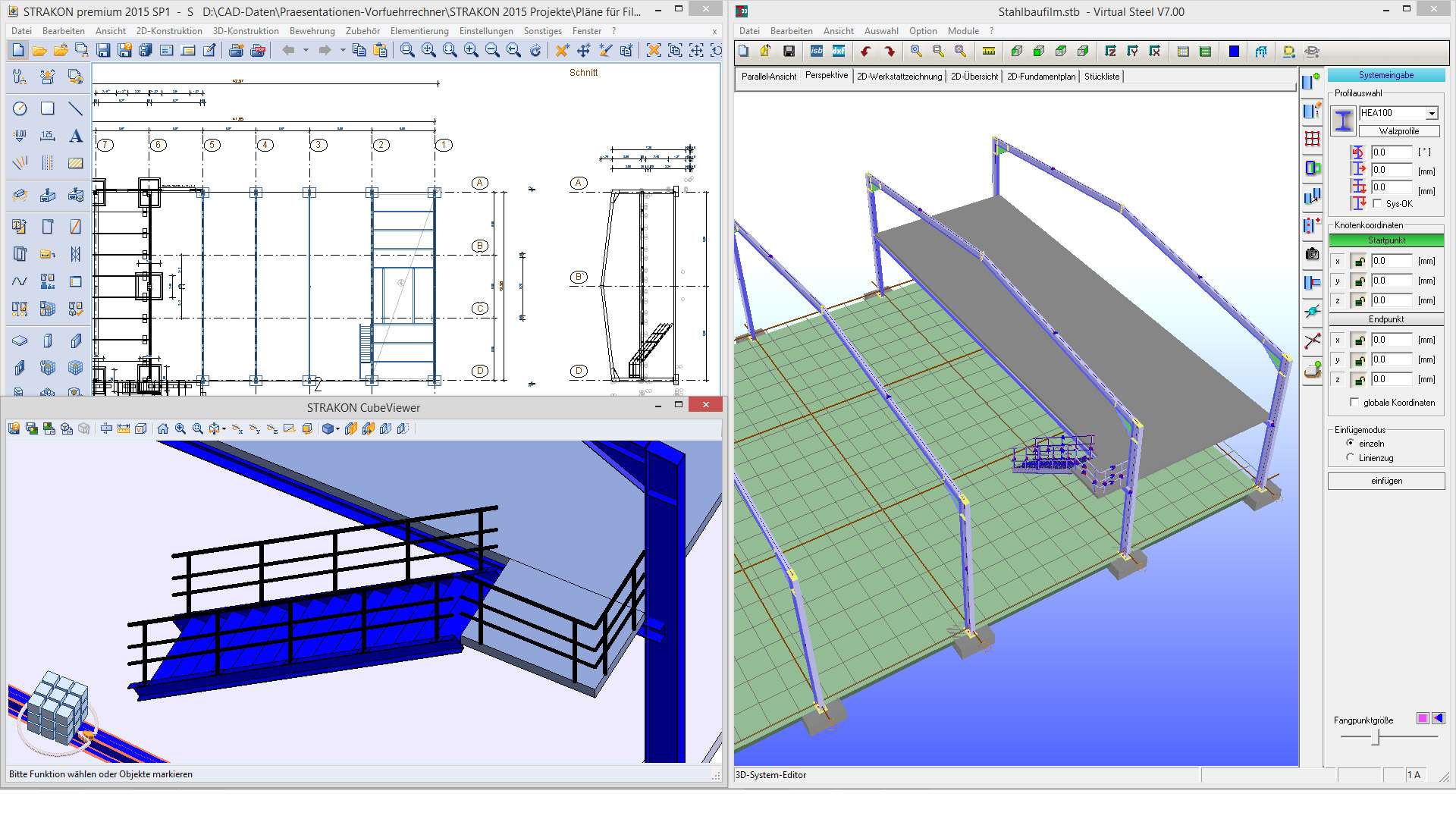 STRAKON-3D-Massivbau und 3D-Stahlbau STRAKON-3D-Massivbau und 3D-Stahlbau